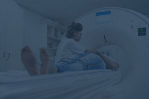 person getting an MRI