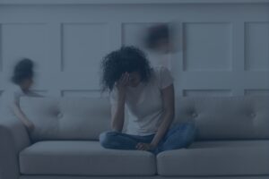 woman under stress