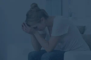 woman tired from being in pain